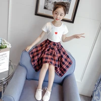 summer girls clothing sets kids clothes short sleeve t shirspants set children clothing casual girls clothes 4 6 8 10 12 years