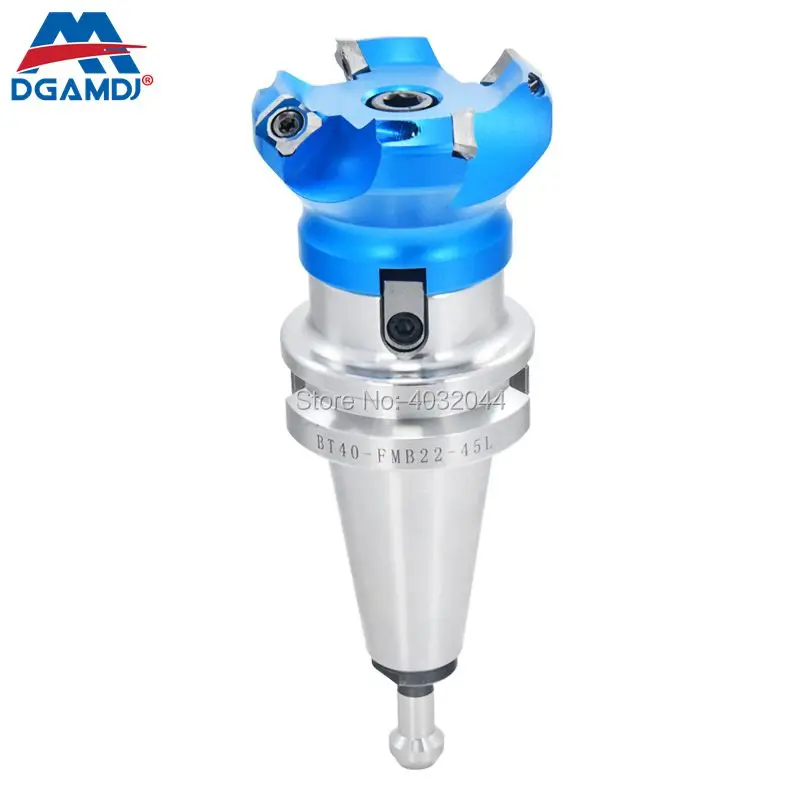 

KM12 50 63 80 100 4T 5T Face Milling Cutter + BT40 FMB22 Tool Holder CNC Milling, Suitable For SEKT1204 Aluminum Alloy Inserts