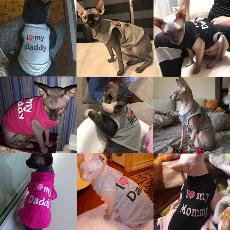 Одежда для домашних животных кошек собак рубашки маленьких футболка щенков