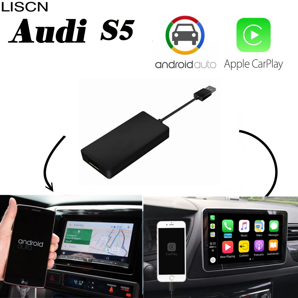 Для Audi S5 2010 ~ 2019 беспроводной Автомобильный дисплей Carplay Android Улучшенный