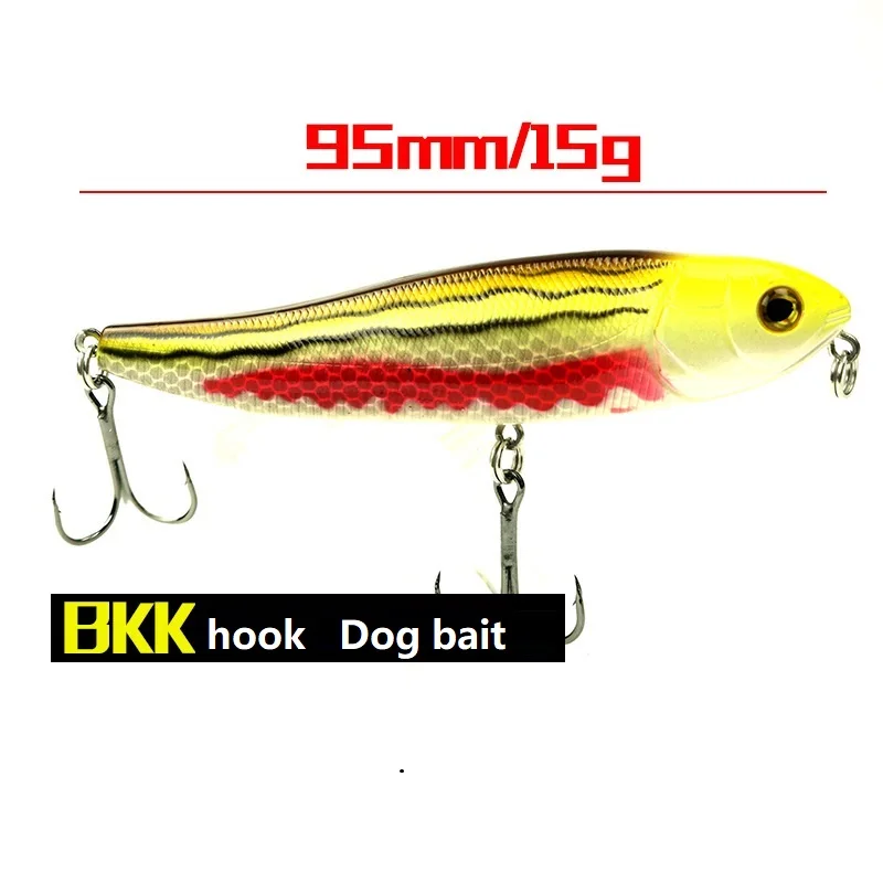 Фото 1Pcs Fishing Lure Pencil Stickbaits Bait Minnow Artificial 95mm15g 3D Eye Crank Hard Baits Topwater Surface Lures Isca Fish Tack №2