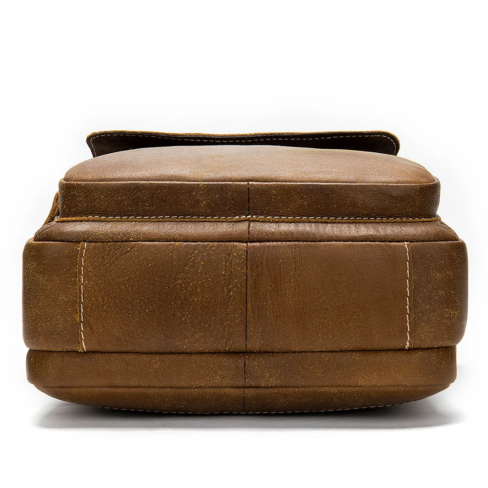 2020 Новая повседневная мужская деловая сумка через плечо из спилка коровьей кожи