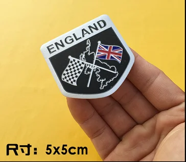 

1pcs England Flag Shield Emblem Badges Stickers Car Trunk Tailgate Motorcycle