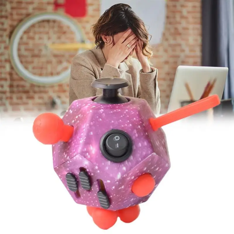 

12-Sided Anti Stress Cube Decompression Relieve Dice Anti-anxiety Relieve Anxiety Relief Depression children adults fun Toy