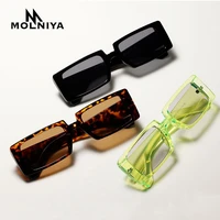 new small rectangle sunglasses women men vintage brand designer square sun glasses shades female uv400 leopard red sunglass