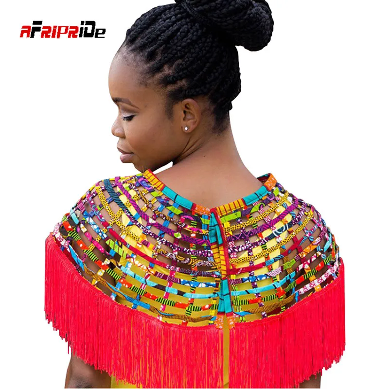 

African Multistrand Necklace Shawl Hademade Jewelry Ankara African Net Necklaces Shawl Collar Women Clothings Accessories SP036