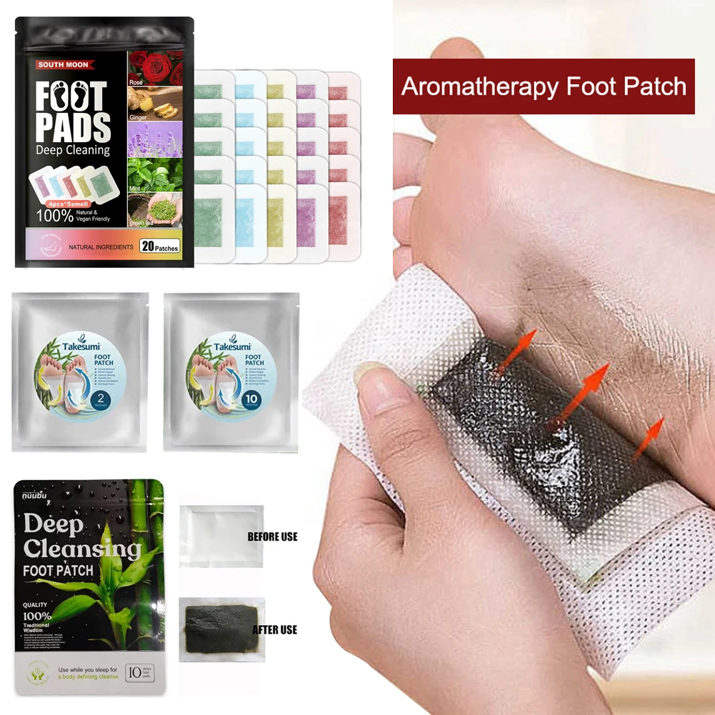 2/10pcs Detox Foot Patches Pads for Stress Relief and Deep Sleep Body Toxins Feet Slimming Cleansing HerbalAdhesive dropship | Красота и