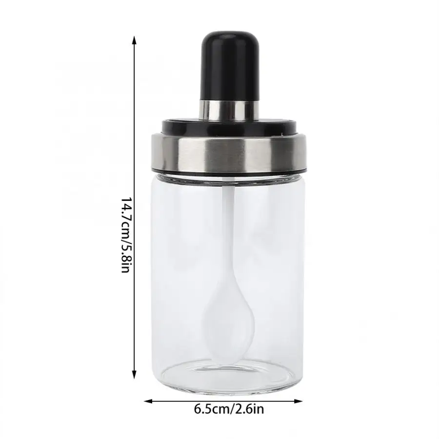 Банки для хранения пищевых продуктов прозрачная стеклянная приправа соль перец