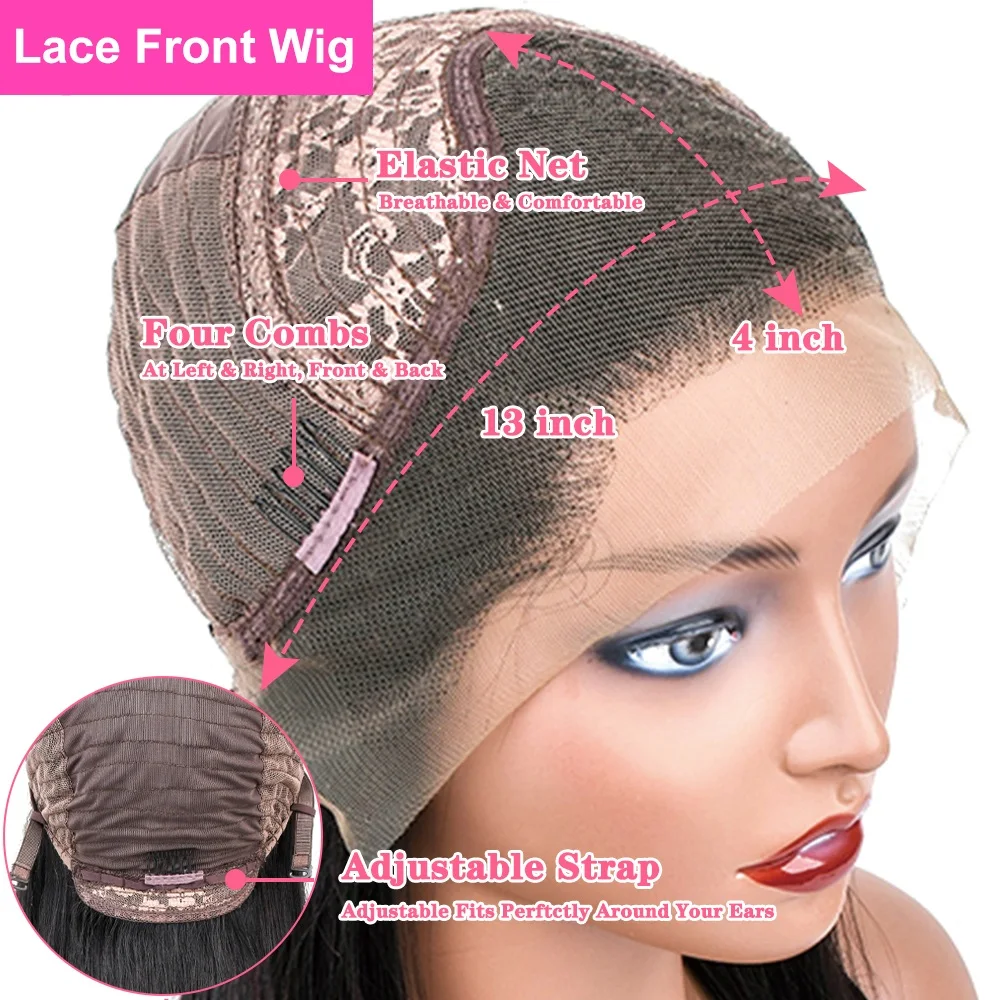 

Water Wave Wig HD Lace Frontal Wig Pre Plucked Lace Wigs 13x4 Lace front Wig Human Hair Wigs for Women Free Shipping