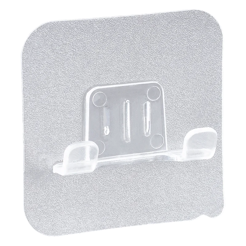 Transparent PVC Material Waterproof Razor Holder Wall Punch Free Man Shaver Storage Hook Kitchen Bathroom Organizer Accessories images - 6