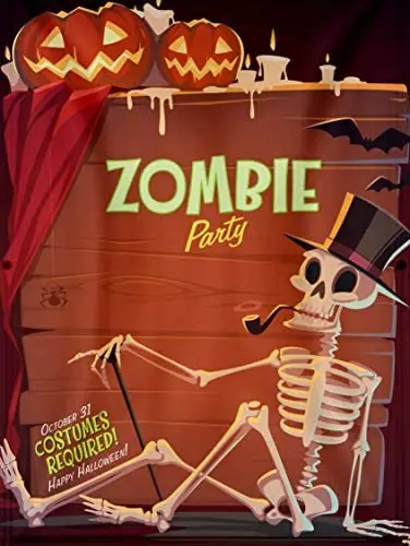 

Уличный декор для вечевечерние НКИ в виде зомби на Хэллоуин, страшные скелеты, украшения на Хэллоуин, остерегайтесь знаков, двора, ставок на ...