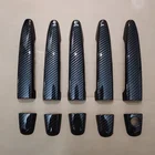 Наклейка на дверную ручку для Toyota Sienta  Porte  Toyota Voxy  Noah 2006-2010, хромированная, углеродное волокно