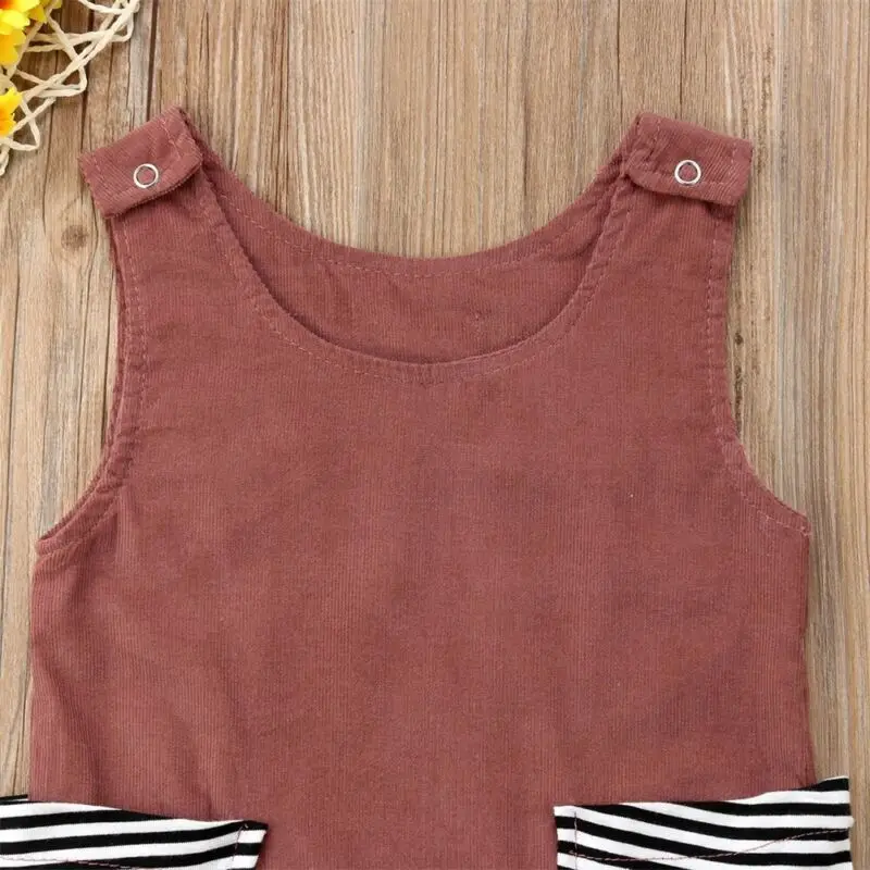 

Infant Newborn Baby Boy Girl O-NECK Long Sleeve Striped Pocket Pactchwork Romper Bodysuit Cotton Clothes Outfits summer 0-24M