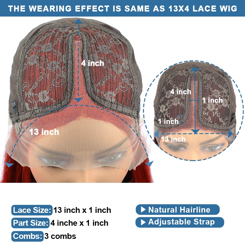 

Remyblue Red Body Wave Burgundy Lace Front Wigs For Woman Human Hair Pre Prulcked Brazilian Hair Dark Red Wig Human Hair Remy