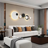 modern minimalist long decorative sofa wall lamps exhibition hall living room bedroom study shop background wall led wall light