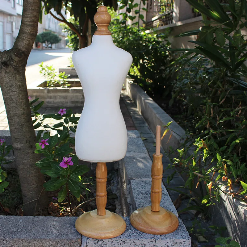 Деревянная подставка для моделей питомцев белая Вешалка 50 см одежды собак