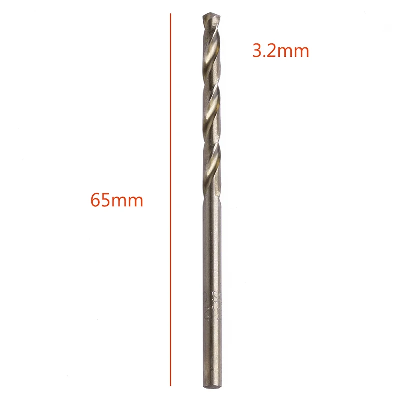 

10Pcs/Set 3.2mm M35 Triangle Shank HSS-Co Cobalt Twist Drill Spiral Drill Bit New 2019