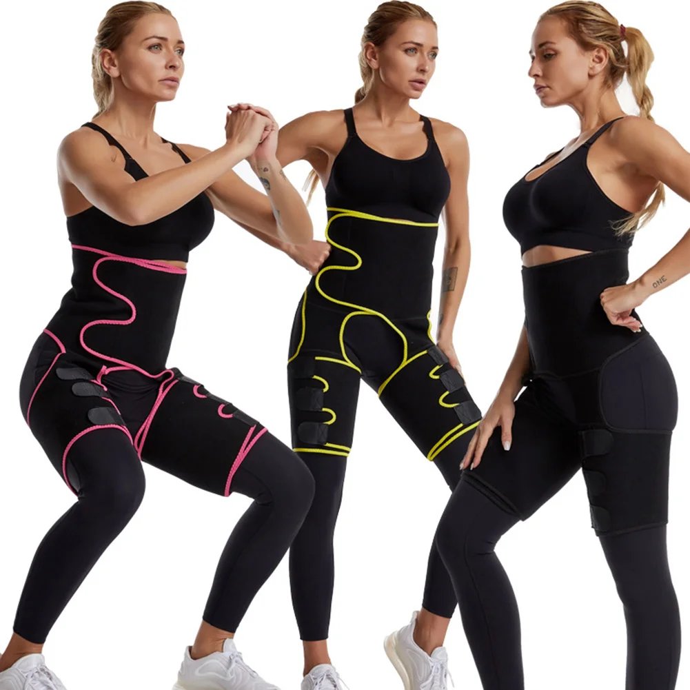 

High Waist Thigh Trainer Waist Trimmer Butt Lifter with Hook-and-Loop Fastener Weight Loss Workout Suit
