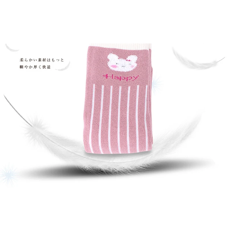 Розовый серый кролик зимние толстые Хлопковые женские реальные новогодние