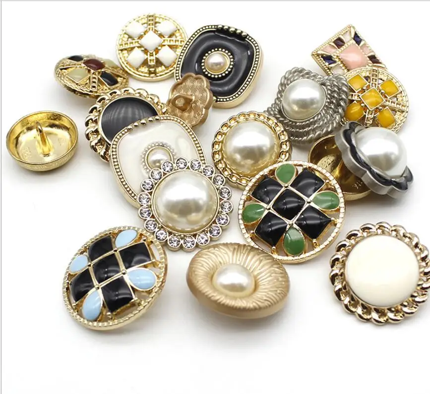 Красочные пуговицы металлические 10 шт. в наборе|Пуговицы| |