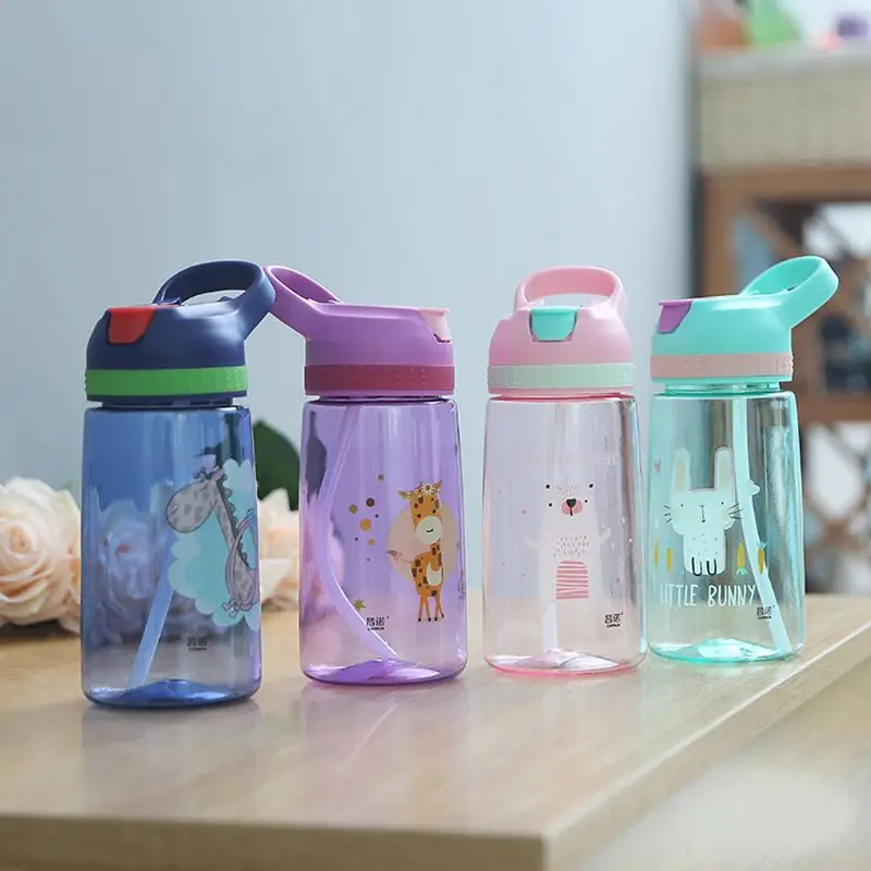 

Water Sippy Cup with Straws Kids Creative Cartoon Baby Feeding Cups Leakproof Water Bottles Children's Cups Outdoor Portable