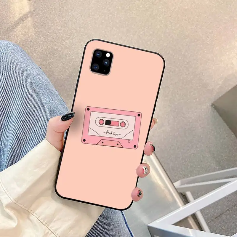

Cassette Music Cool Phone Case for iphone 6s 7 8 plus xr xs 11 12pro max mini Silicone Fundas Coque