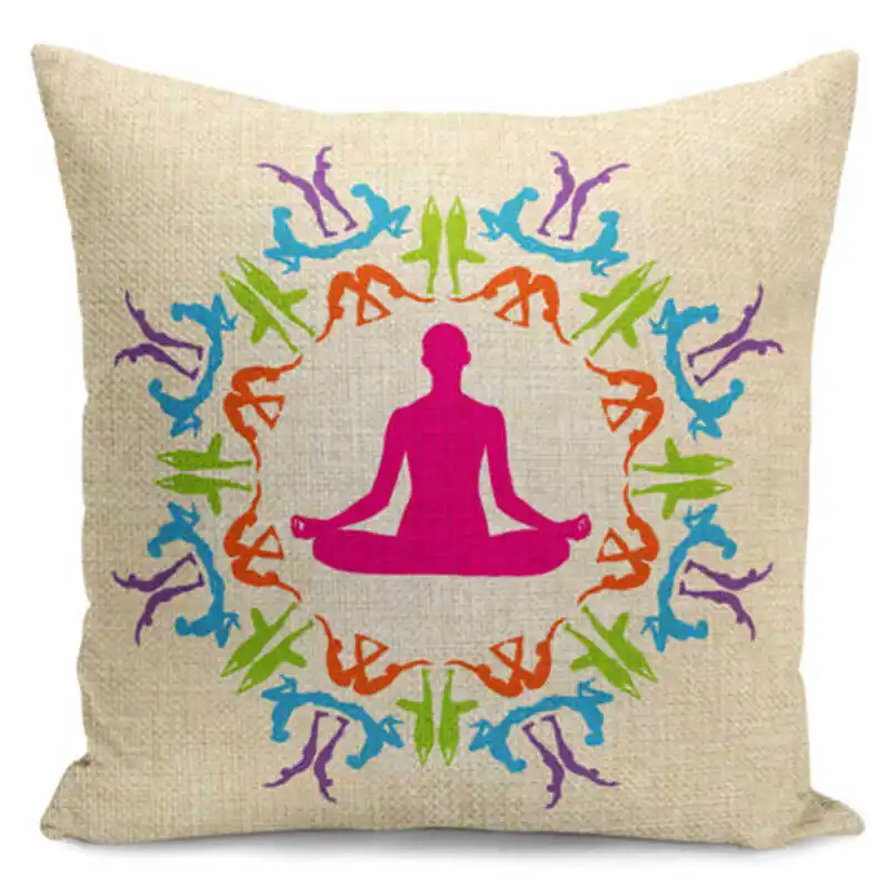 

Fashion pattern 18" Cushion Pillow Case Yoga Decorative Sofa Home Cover