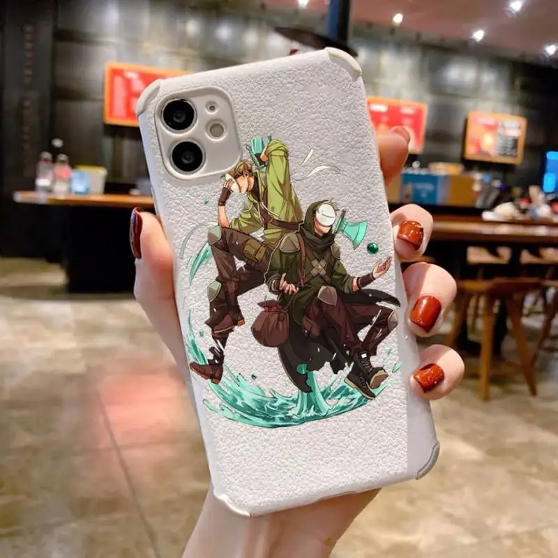 

Dream smp Phone Case Lambskin LeatherFor iphone 12 11 8 7 6 XR X XS PLUS MINI PLUS PRO MAX Shockproof Soft TPU Shell coque