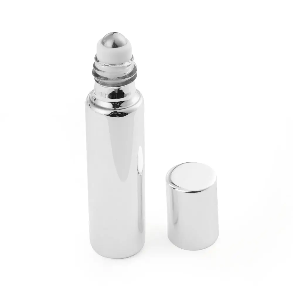 

Portable Refillable Eye Cream Perfume Empty Bottle Essential Oil Container Roller Ball Massager Stainless Steel