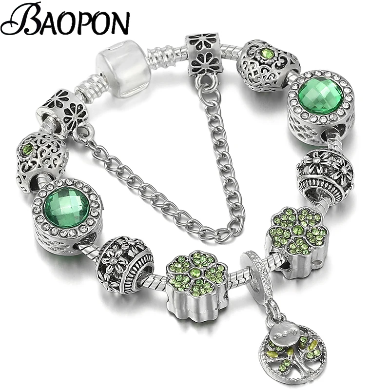 

Новое поступление 2021, браслеты с шармами-бусинами в форме сердца и дерева, браслеты для женщин и мужчин, подходят к оригинальному фирменному...