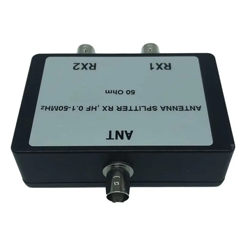

Portable Antenna Splitter RX HF 0.1-50 MHz 50Ohm BNC Connectors for TV Satellite