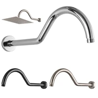 1shower 17 inch extension arm silver black brushed nickel brass wall mounted shower arm durable and practical to use