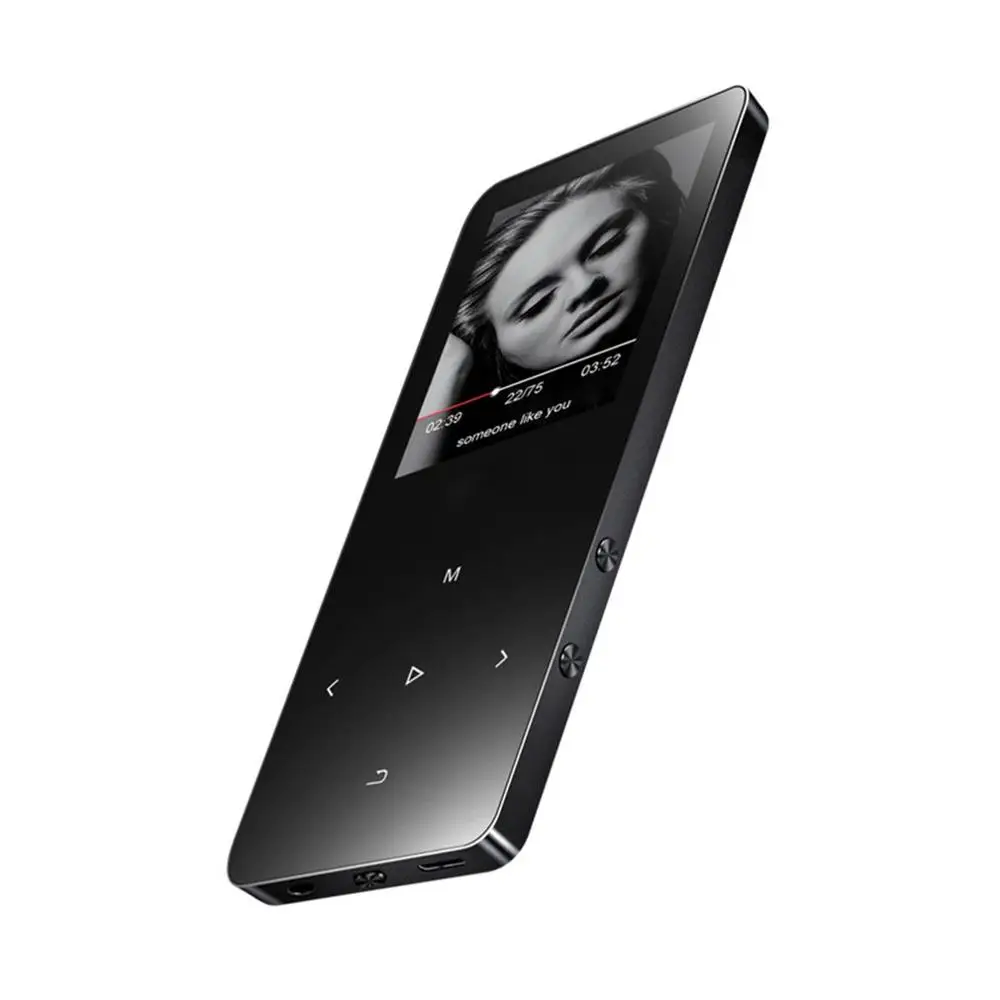 Black Портативный спортивный MP3-плеер с сенсорным экраном 4 Гб Mini с экраном 1,8 дюйма - Color: Black