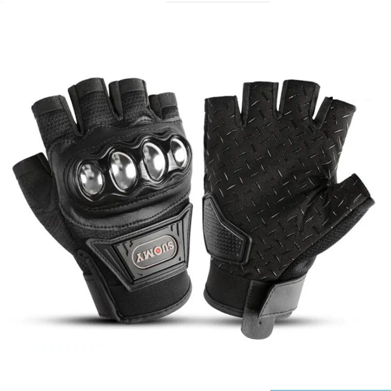 

Motorcycle Gloves Moto Motorbike Half Finger Breathable Racing Gloves Outdoor Sports Protection Riding Motocross Gloves Guantes