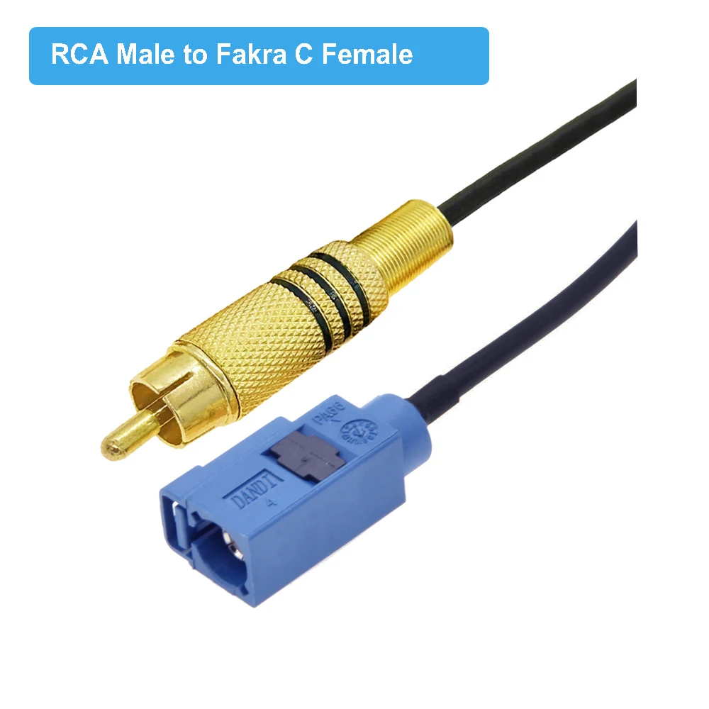 Коаксиальный Fakra C штекер-штекер RCA штекер GPS видеокабель адаптер для автомобиля