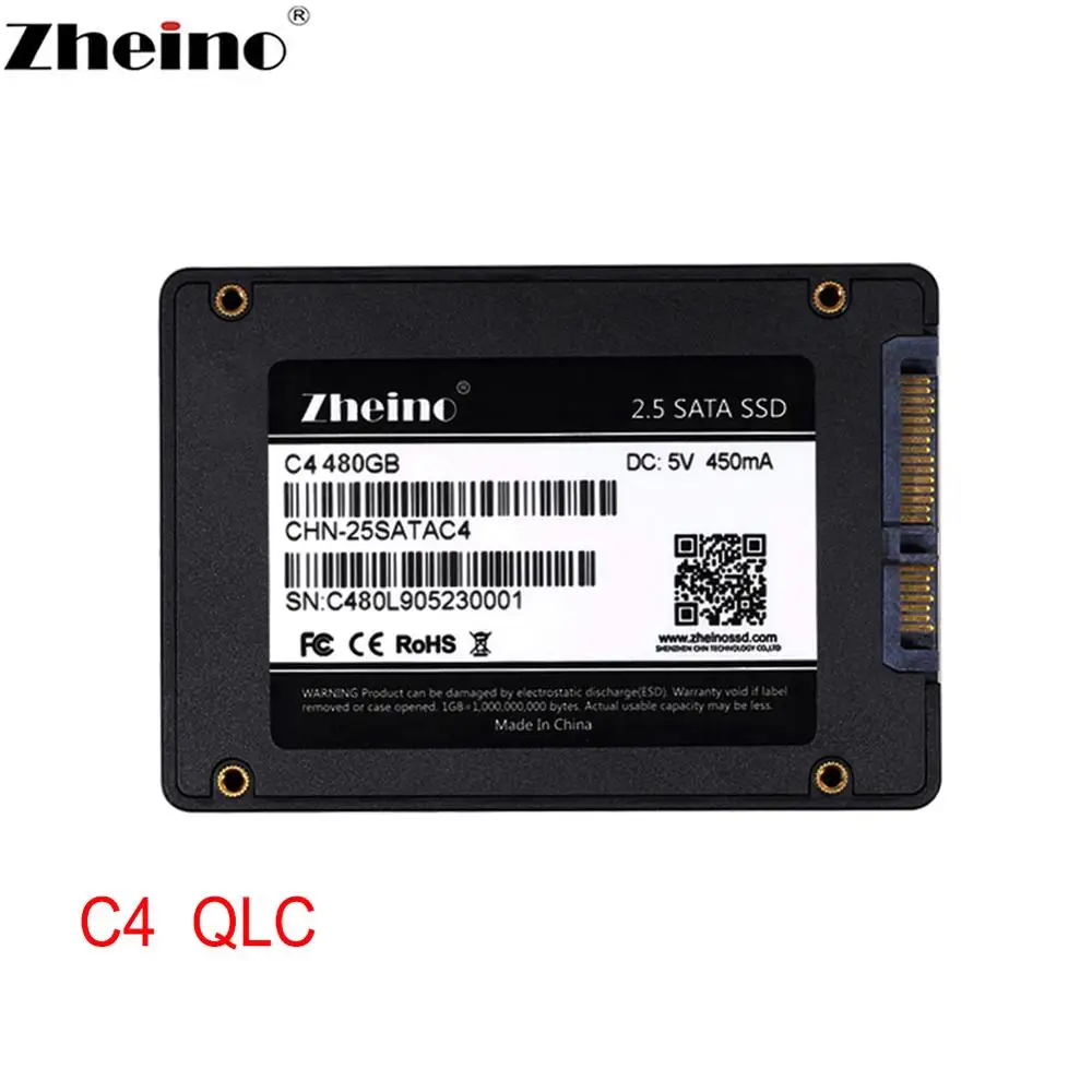 Zheino SSD C4 480GB Внутренний твердотельный накопитель 2 5 дюймов жесткий диск для