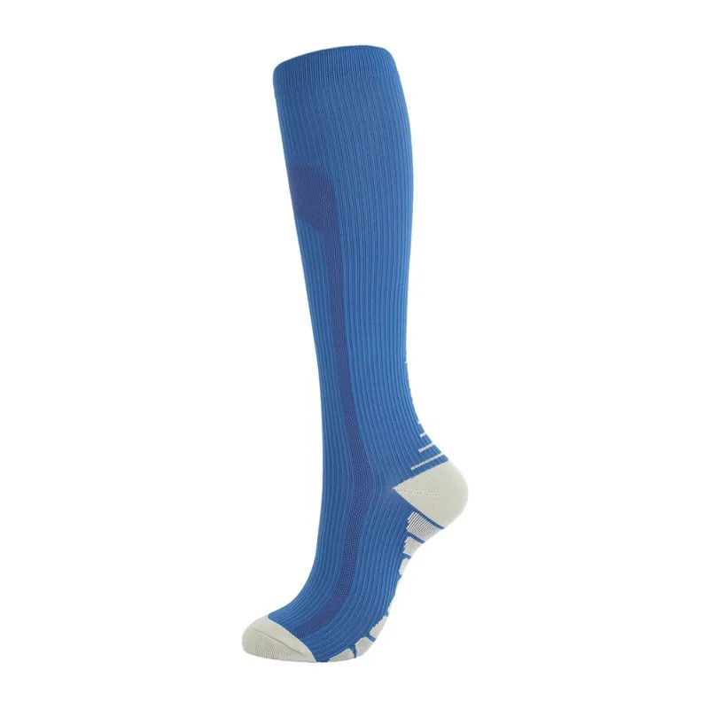 

Pure Colors Long Socks Men Women Sport Running Soccer Nurses Flight Travel Boost Stamina Moisture Wicking Stocking