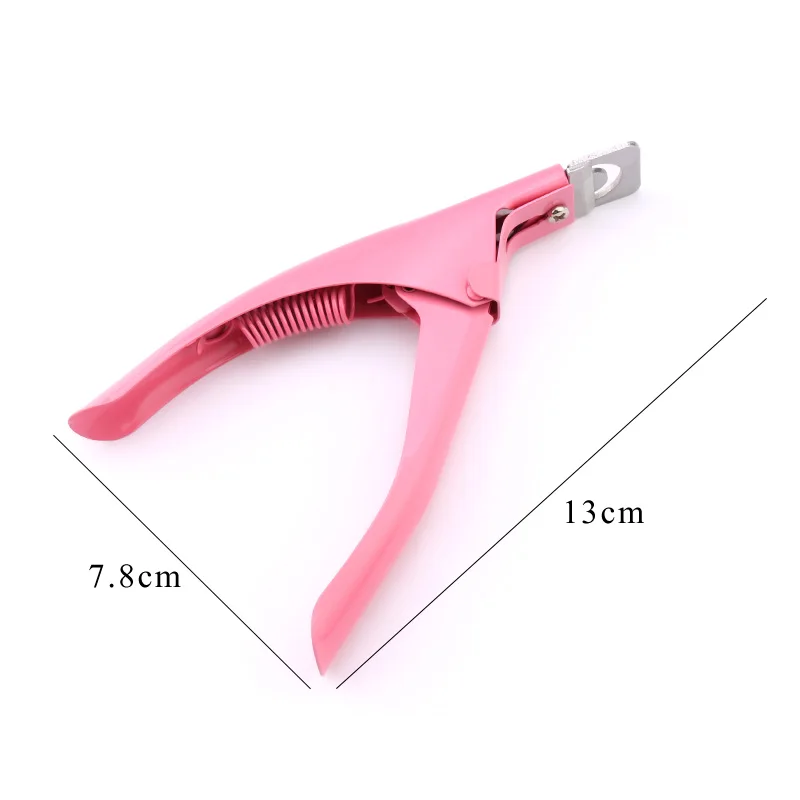 

Professional Nail Art Clipper Special type U word False Tips Edge Cutters Manicure Colorful Stainless Steel Nail Art Tools