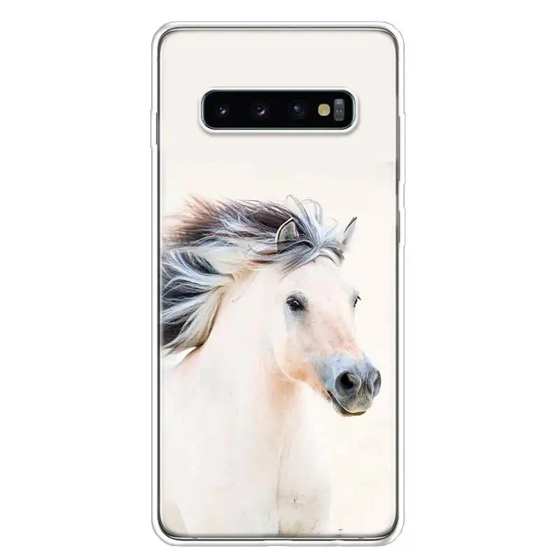 Horse чехол с изображением животного чехол для телефона для samsung Galaxy S10+ Note 10 9 8 S9 S8 J4 J6 J8 плюс S7 S6 корпус под плетенную сумку - Цвет: TW144-10