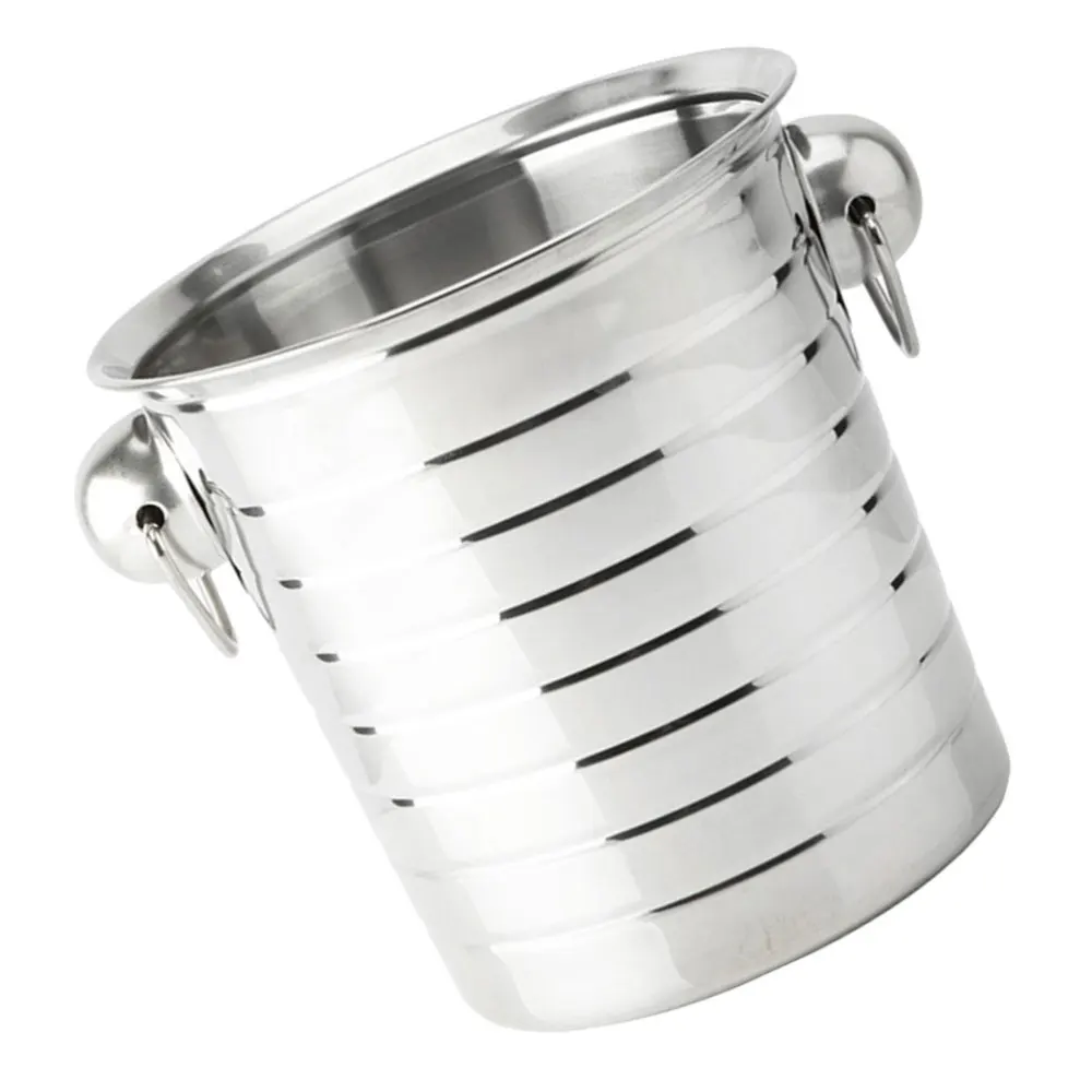 

Metal Ice Bucket Thick Ice Holder Container Bar Party Champagne 3L
