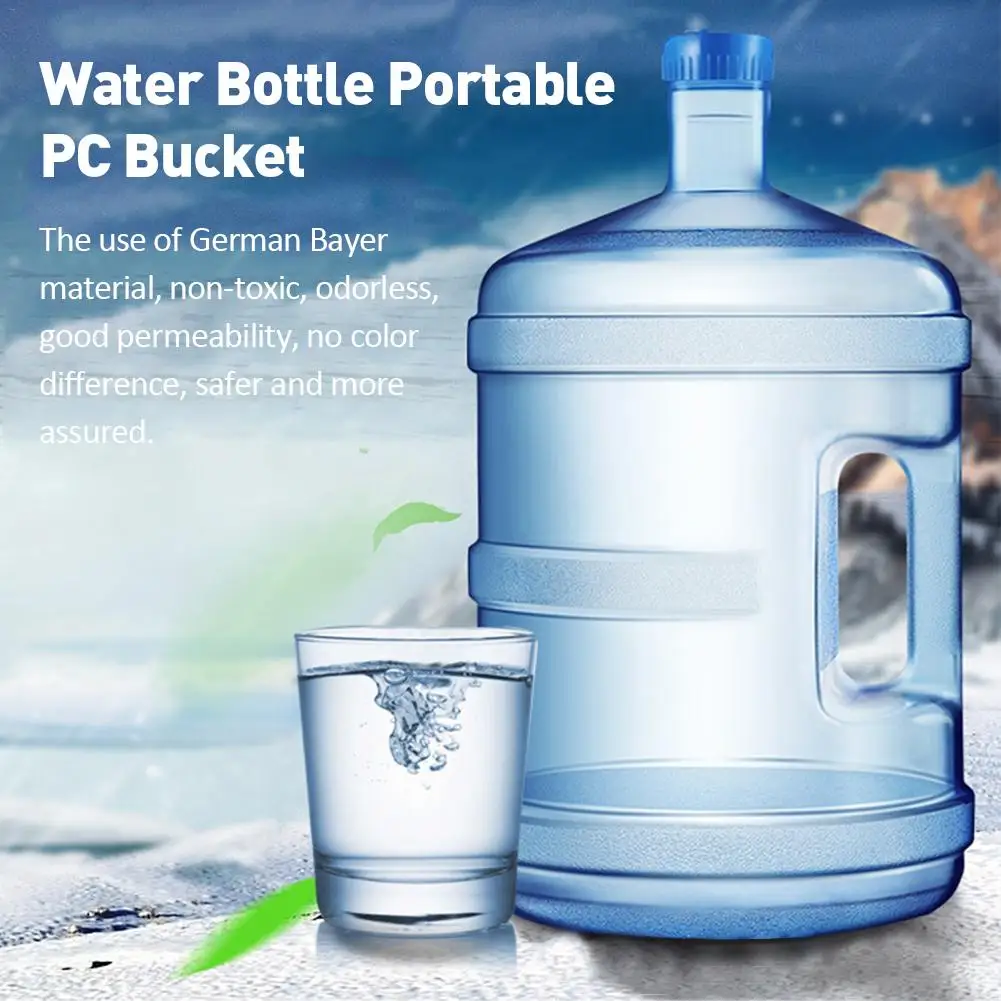 5/7.5L Mineral Water Pure Bucket Bottle Portable PC Household Large Capacity With Handle Bu | Дом и сад