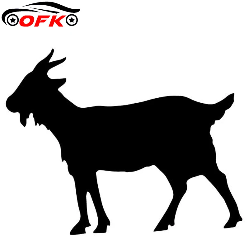 

Car Accessories Goat Decorate Pattern Bumper Sticker Vinyl Decal 15.7CM*12.4CM