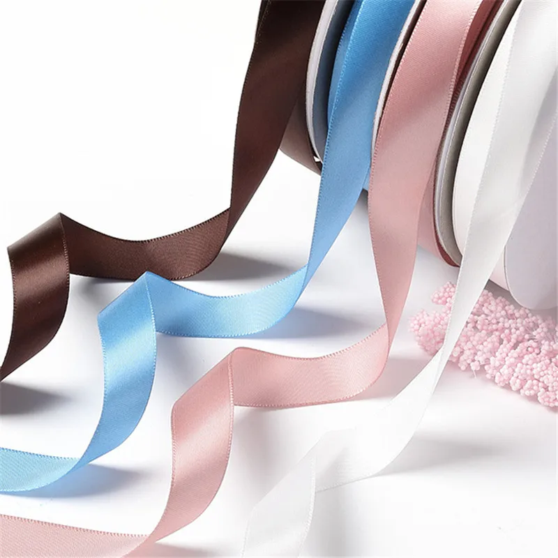 

2cm Width 100 Yards Single Side Polyester Ribbons for Decoration Flower Wrapping Material Decorative Ribbon Tape Bow Wholesale