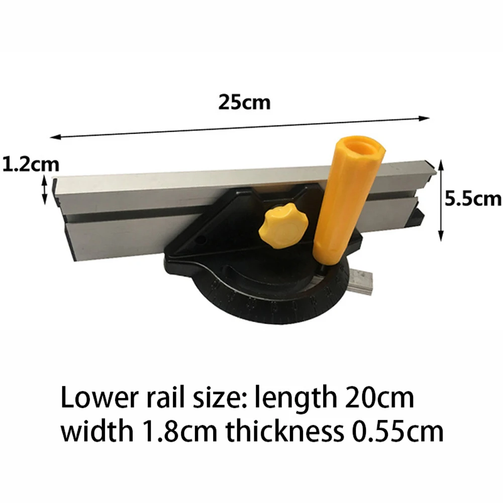 Деревянные стол станка угол линейки PusherAdjustable флип стоп Алюминий DIY Carpenter