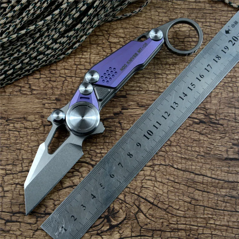 NOC M390 лезвие MT06 Karambit складной нож Титан TC4 ручка шарикоподшипник Флиппер Открытие