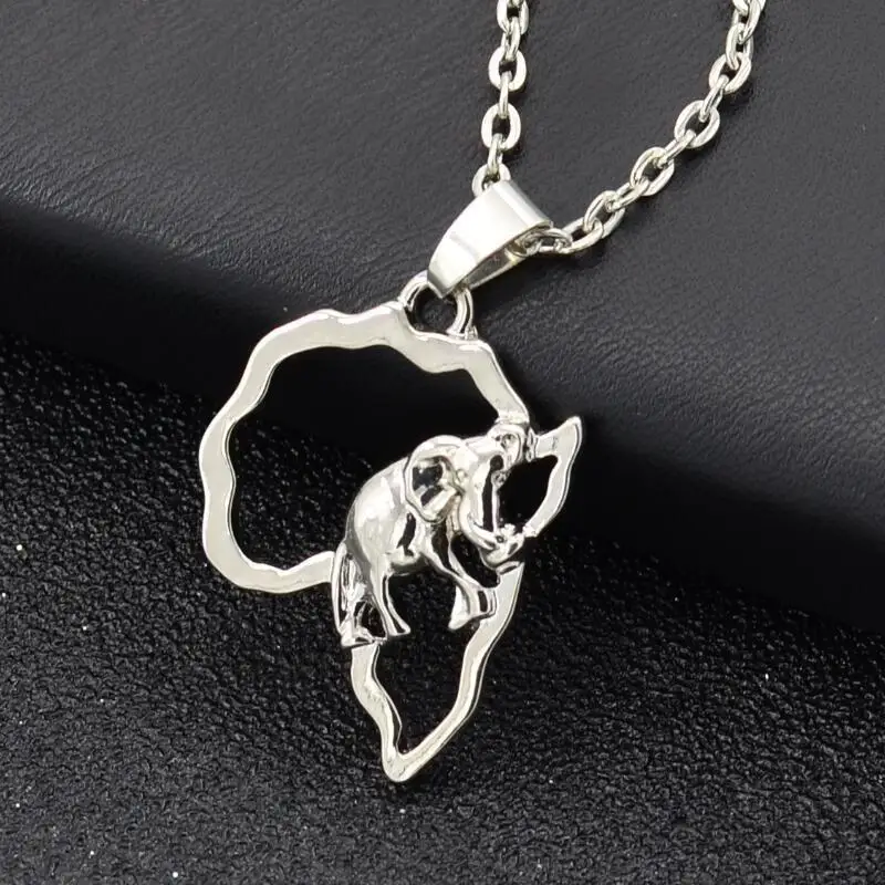 Кулон Карта Африки ожерелье для женщин и мужчин/эфиопские ювелирные изделия