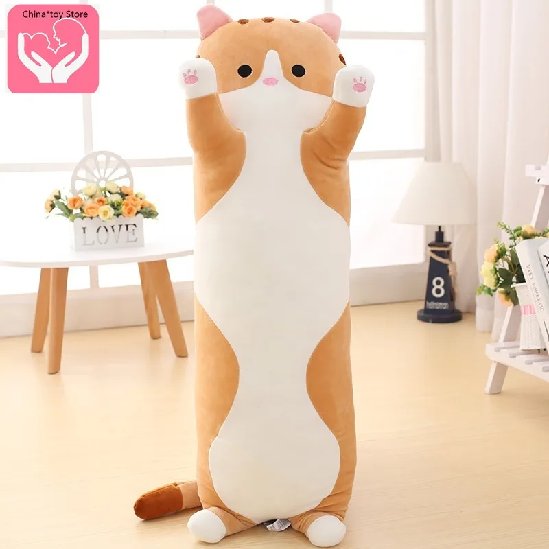 

Cute Cat Pillow Doll Plush Toy Doll Sleeping Sleeping Girl Long Pillow Hugging Pillow Boys Sleeping