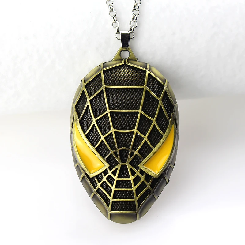 N481-bronze DC Shazam, ожерелье с подвеской в виде Супергероя человека-паука, модные украшения в стиле панк для мальчиков, вечерние украшения для детей - Окраска металла: N481-bronze
