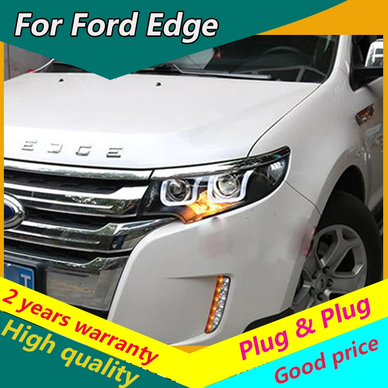 Стайлинг автомобиля KOWELL для фар Edge 2010 2012-2014 светодиодный ные фары с новым краем DRL