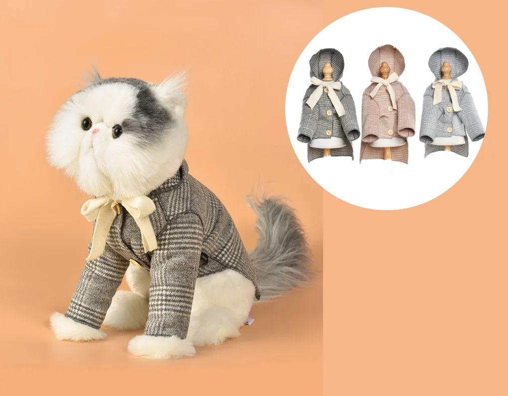 2020 new dog clothing autumn winter Plush thousand bird cashmere bow coat small and medium cat clothing
2020 new dog clothing autumn winter Plush thousand bird cashmere bow coat small and medium cat clothing